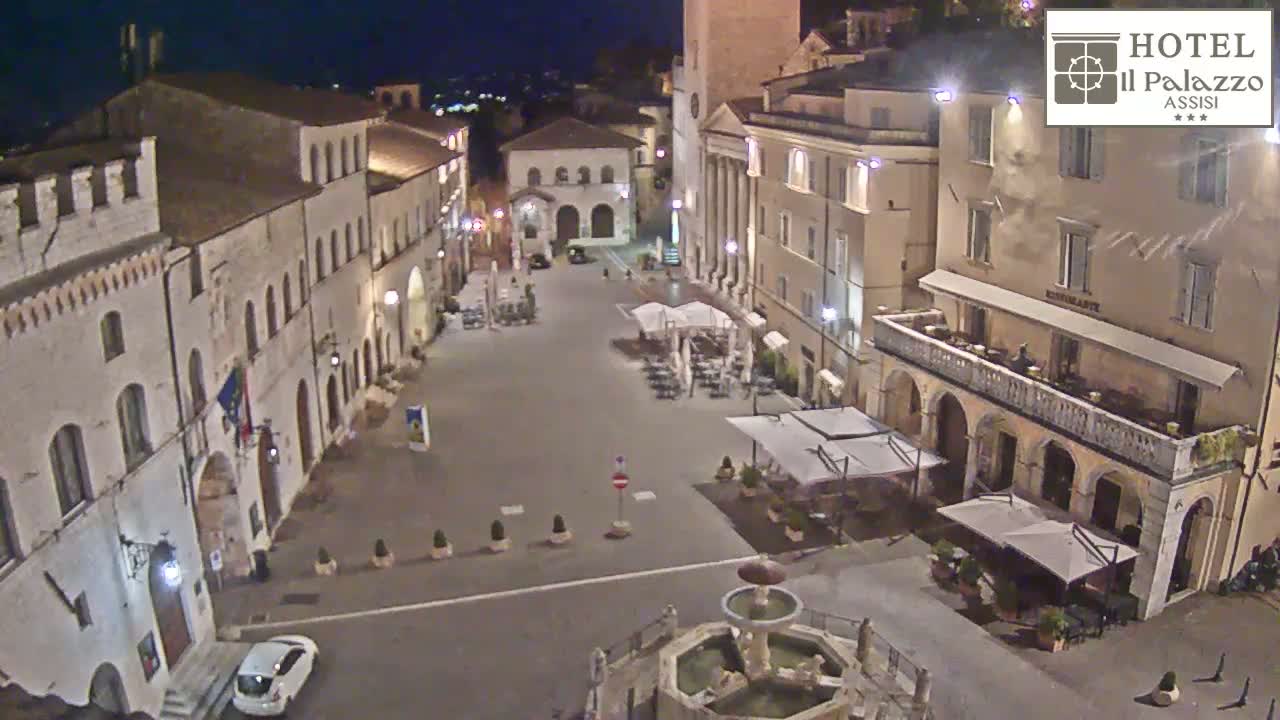 Assisi Piazza del Comune Square - Perugia, Umbria, Italy
