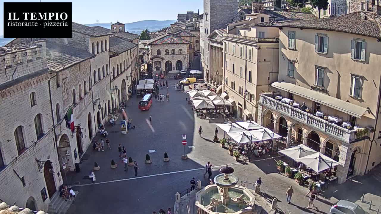 Assisi Piazza del Comune Square - Perugia, Umbria, Italy