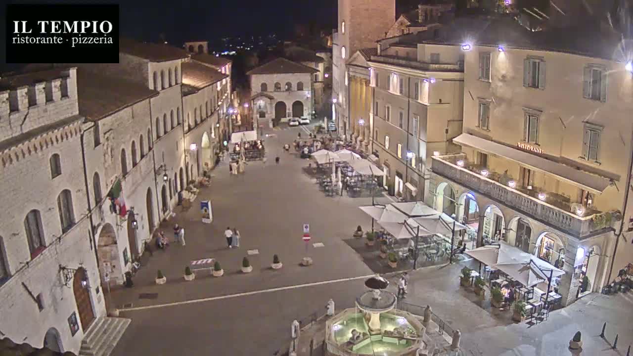 Assisi Piazza del Comune Square - Perugia, Umbria, Italy