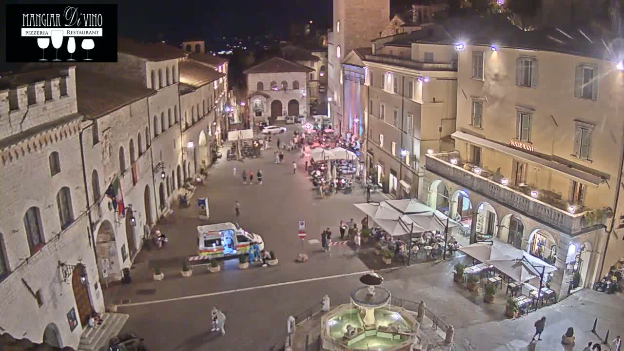 Assisi Piazza del Comune Square - Perugia, Umbria, Italy
