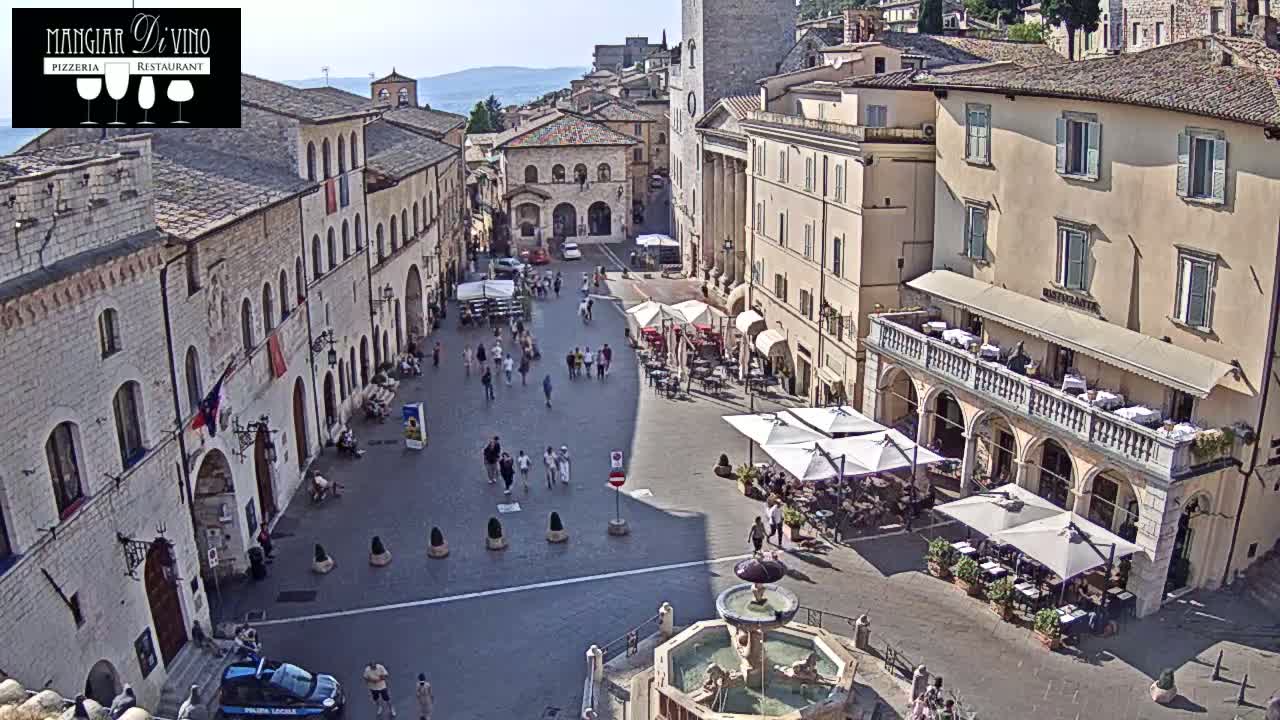 Assisi Piazza del Comune Square - Perugia, Umbria, Italy