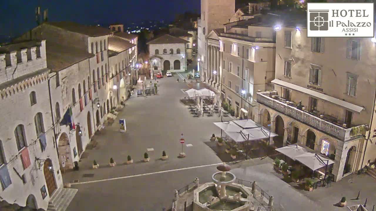 Assisi Piazza del Comune Square - Perugia, Umbria, Italy