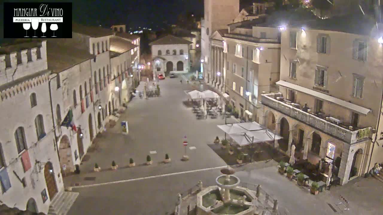 Assisi Piazza del Comune Square - Perugia, Umbria, Italy