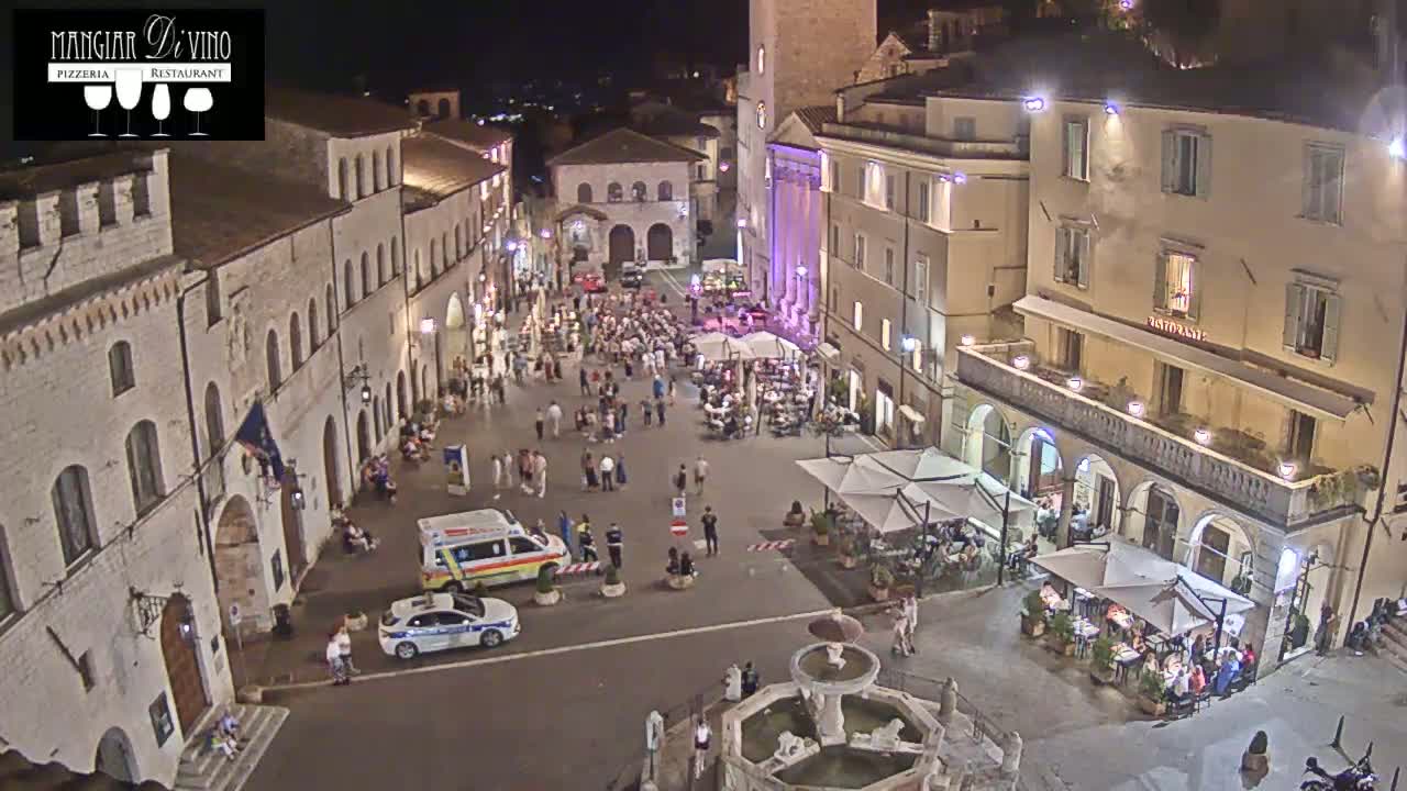 Assisi Piazza del Comune Square - Perugia, Umbria, Italy