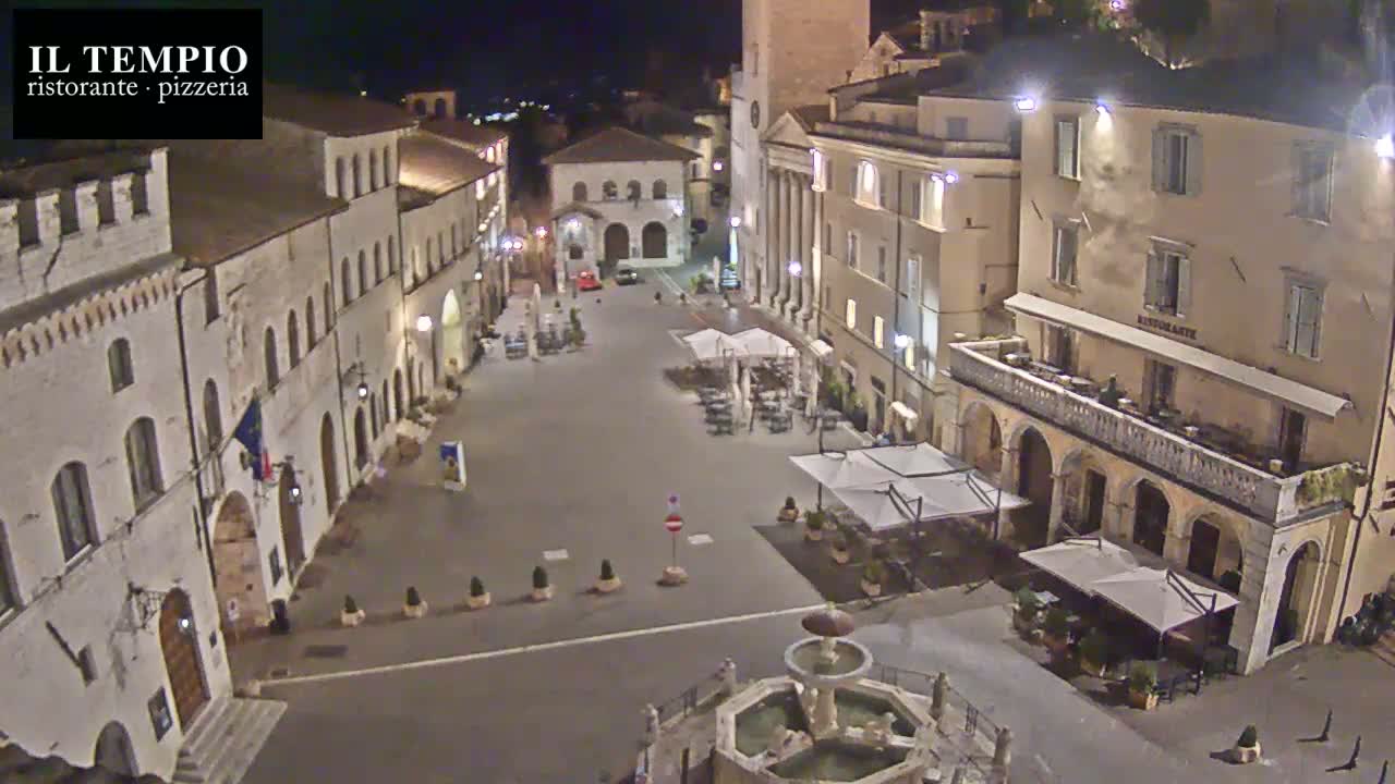 Assisi Piazza del Comune Square - Perugia, Umbria, Italy