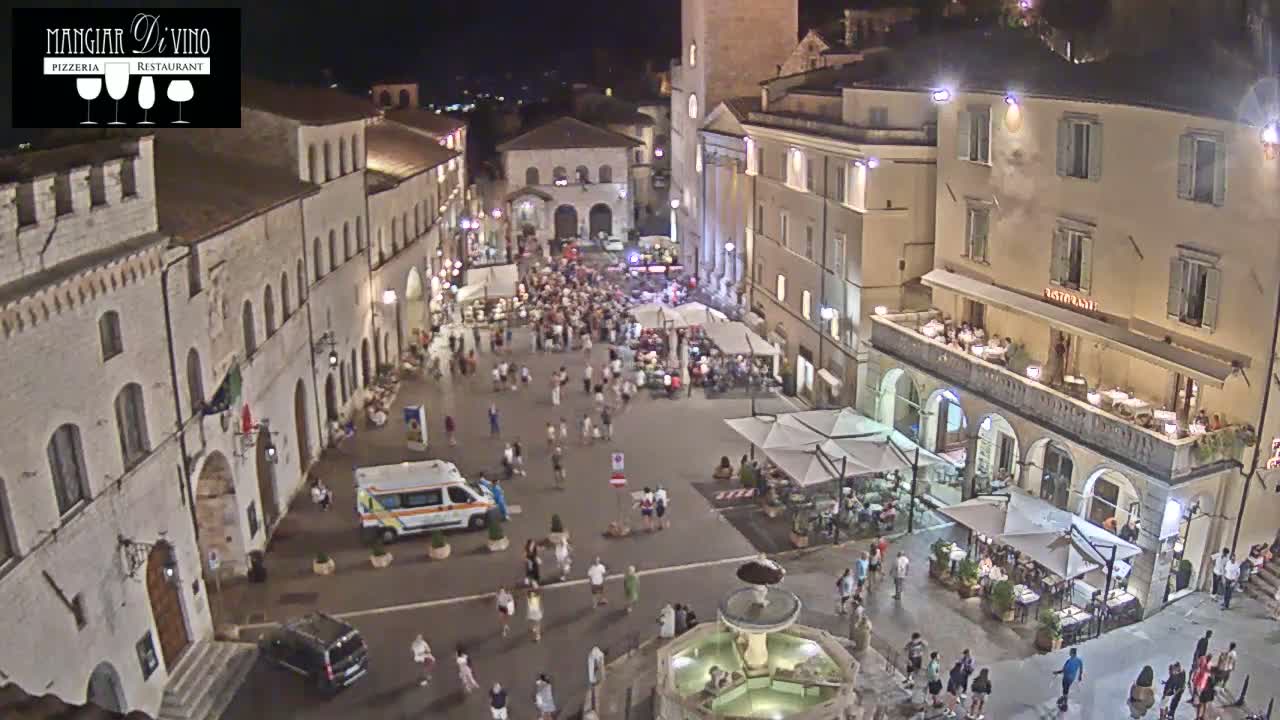 Assisi Piazza del Comune Square - Perugia, Umbria, Italy