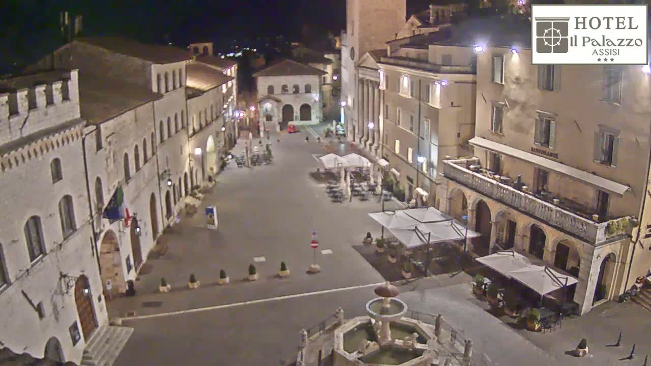 Assisi Piazza del Comune Square - Perugia, Umbria, Italy