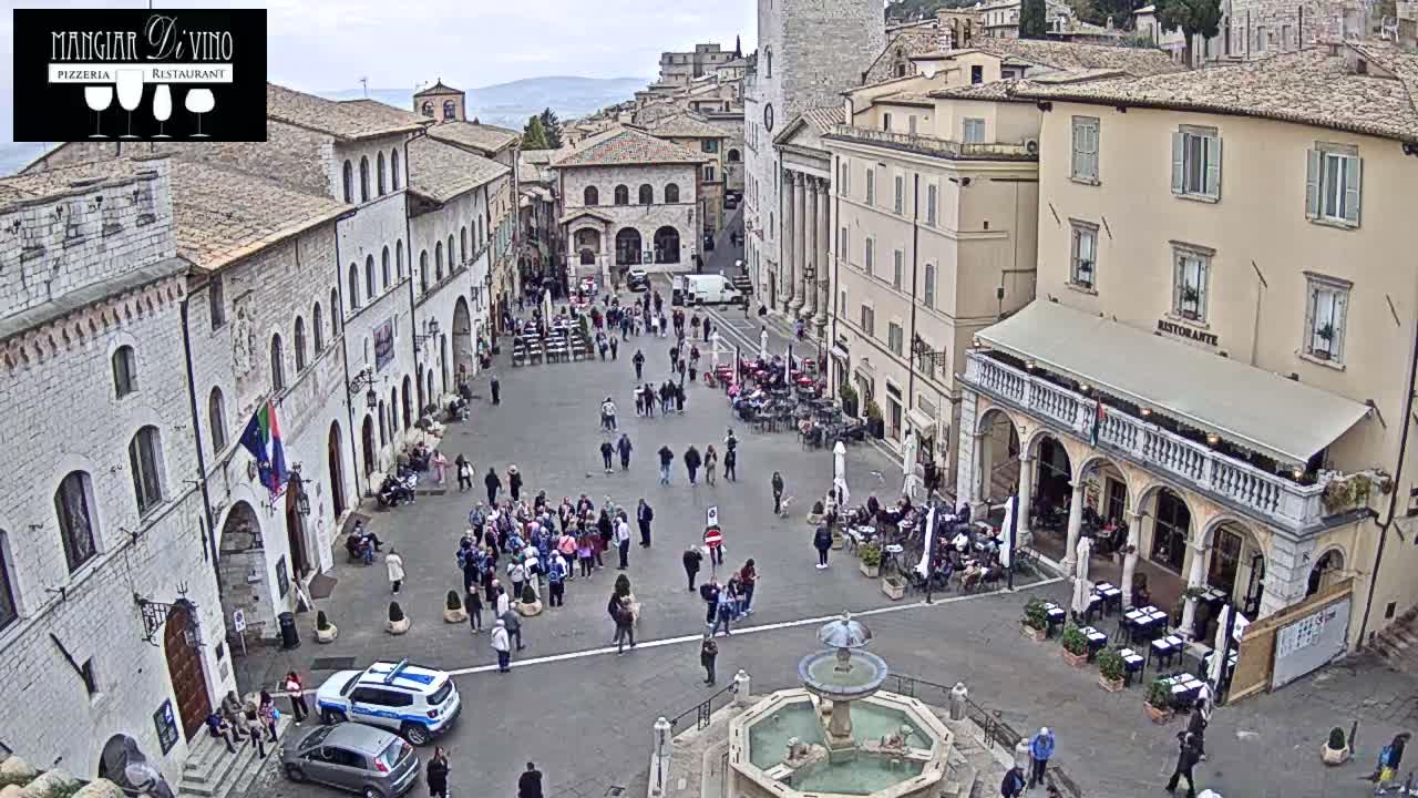 Assisi Piazza del Comune Square - Perugia, Umbria, Italy