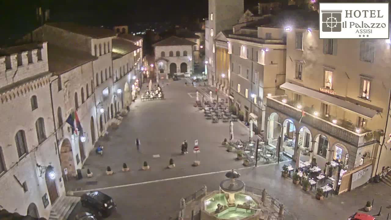 Assisi Piazza del Comune Square - Perugia, Umbria, Italy