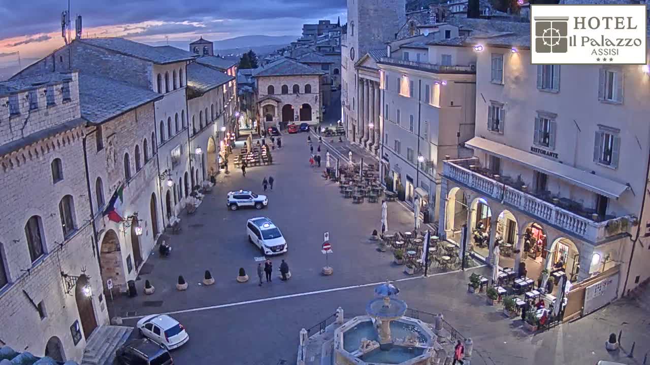 Assisi Piazza del Comune Square - Perugia, Umbria, Italy