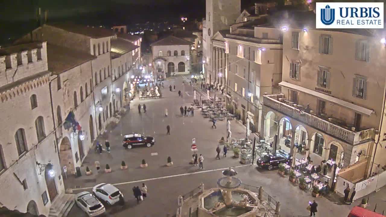 Assisi Piazza del Comune Square - Perugia, Umbria, Italy