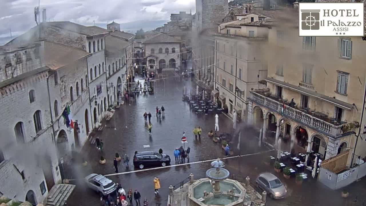 Assisi Piazza del Comune Square - Perugia, Umbria, Italy