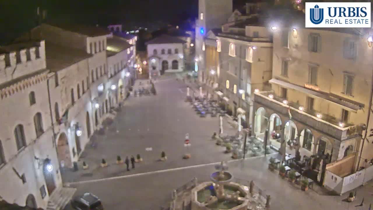 Assisi Piazza del Comune Square - Perugia, Umbria, Italy