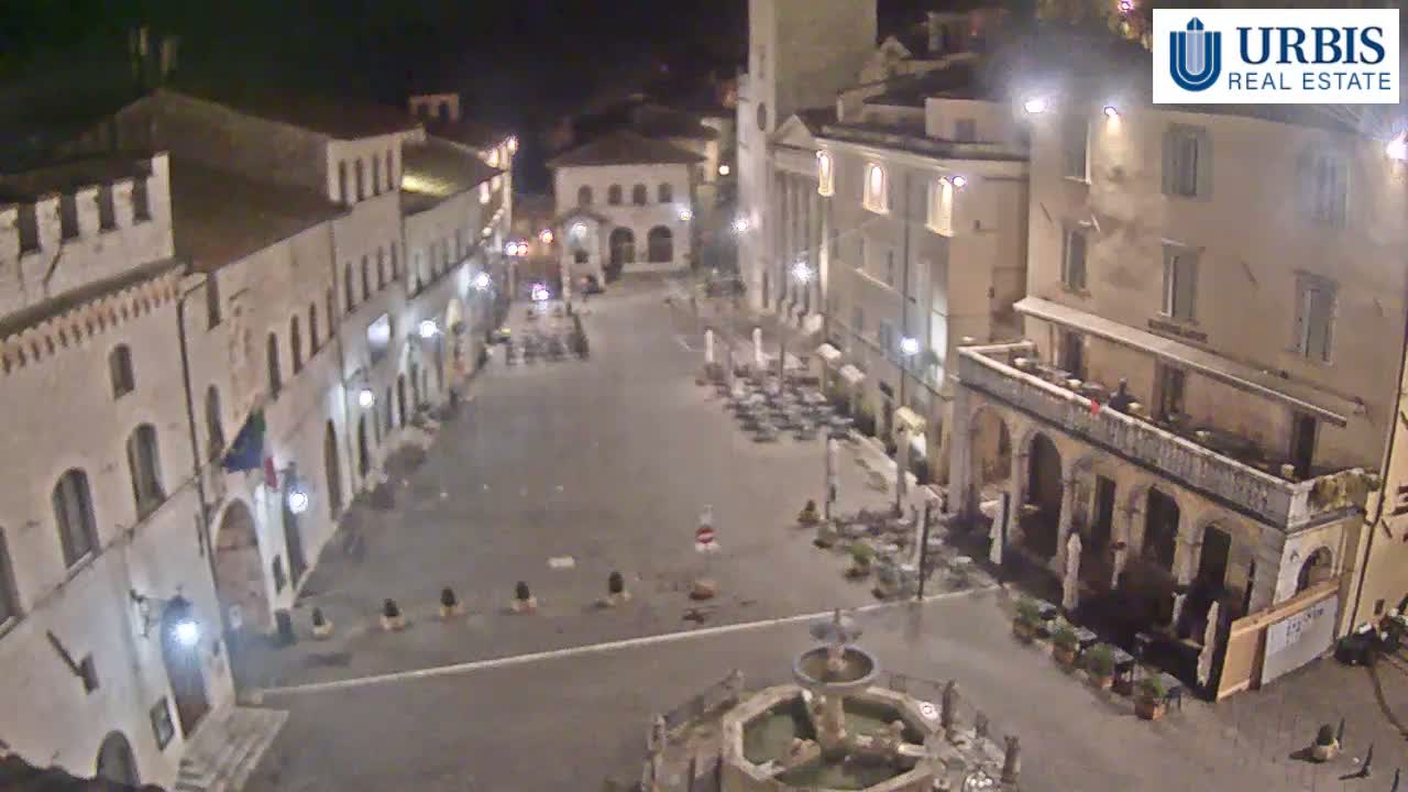 Assisi Piazza del Comune Square - Perugia, Umbria, Italy