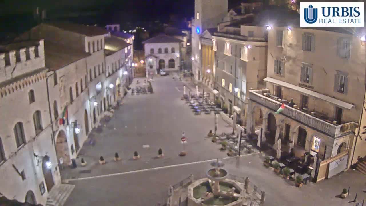 Assisi Piazza del Comune Square - Perugia, Umbria, Italy