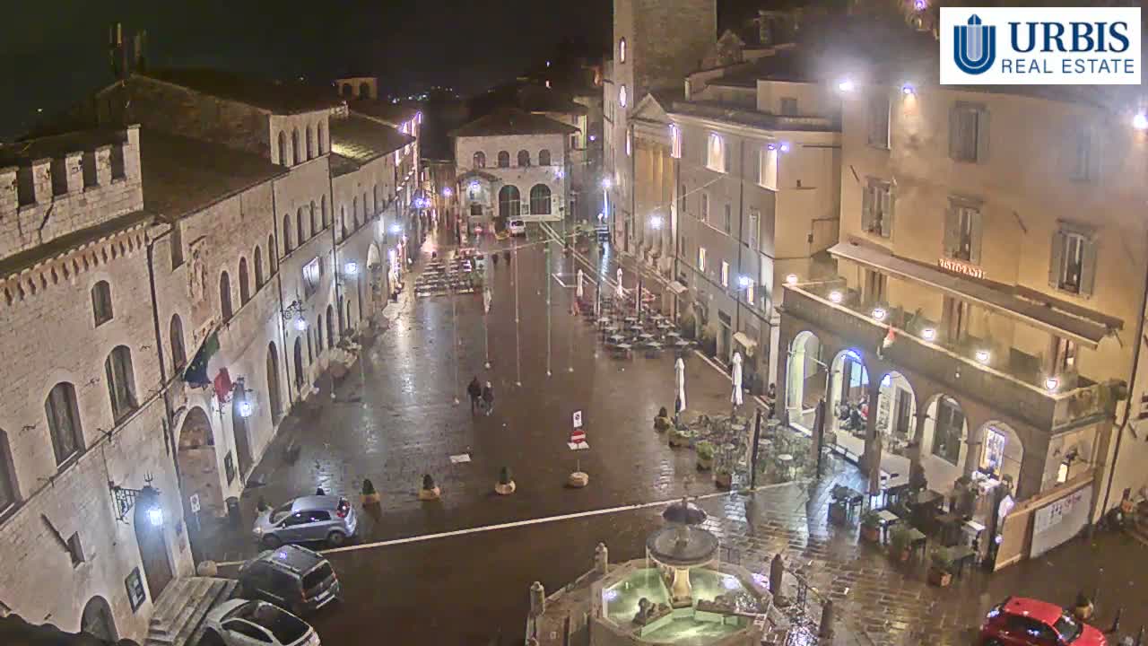 Assisi Piazza del Comune Square - Perugia, Umbria, Italy