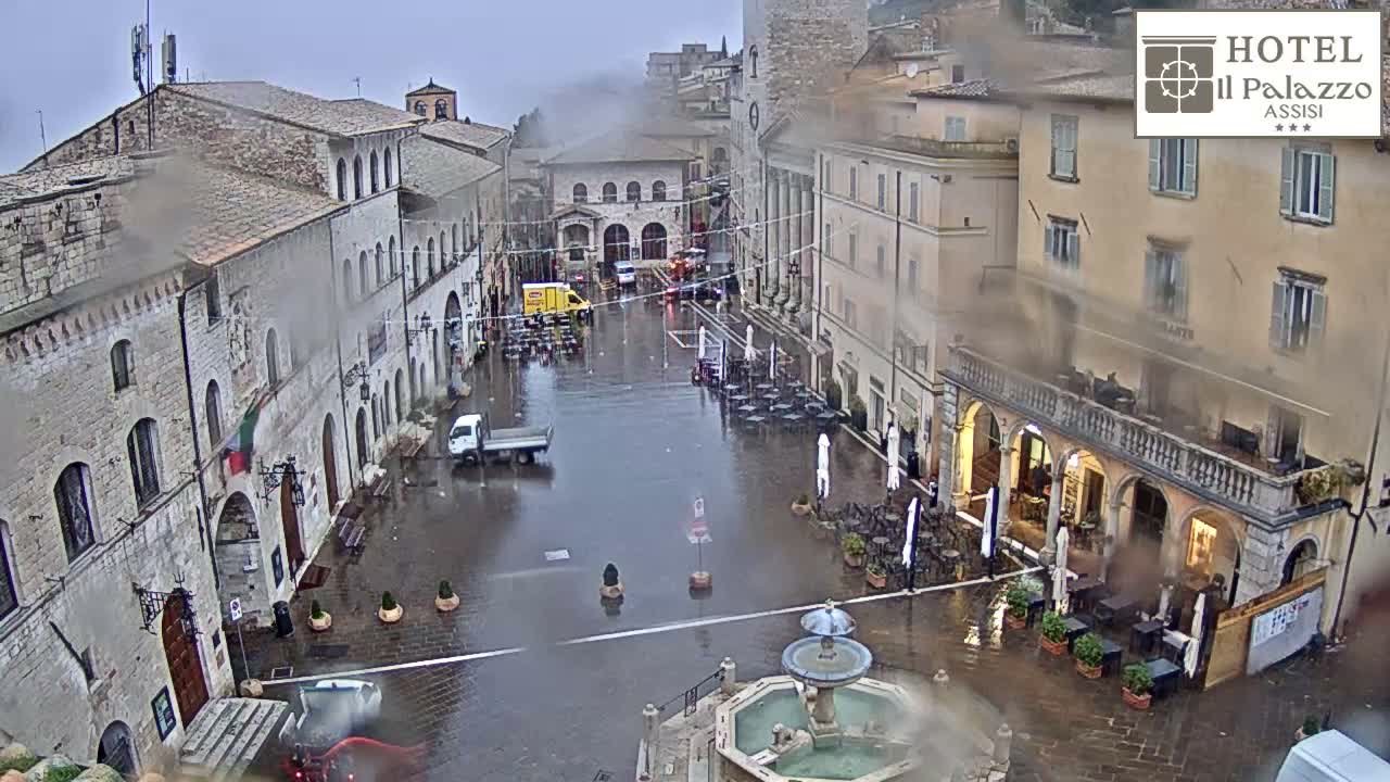 Assisi Piazza del Comune Square - Perugia, Umbria, Italy