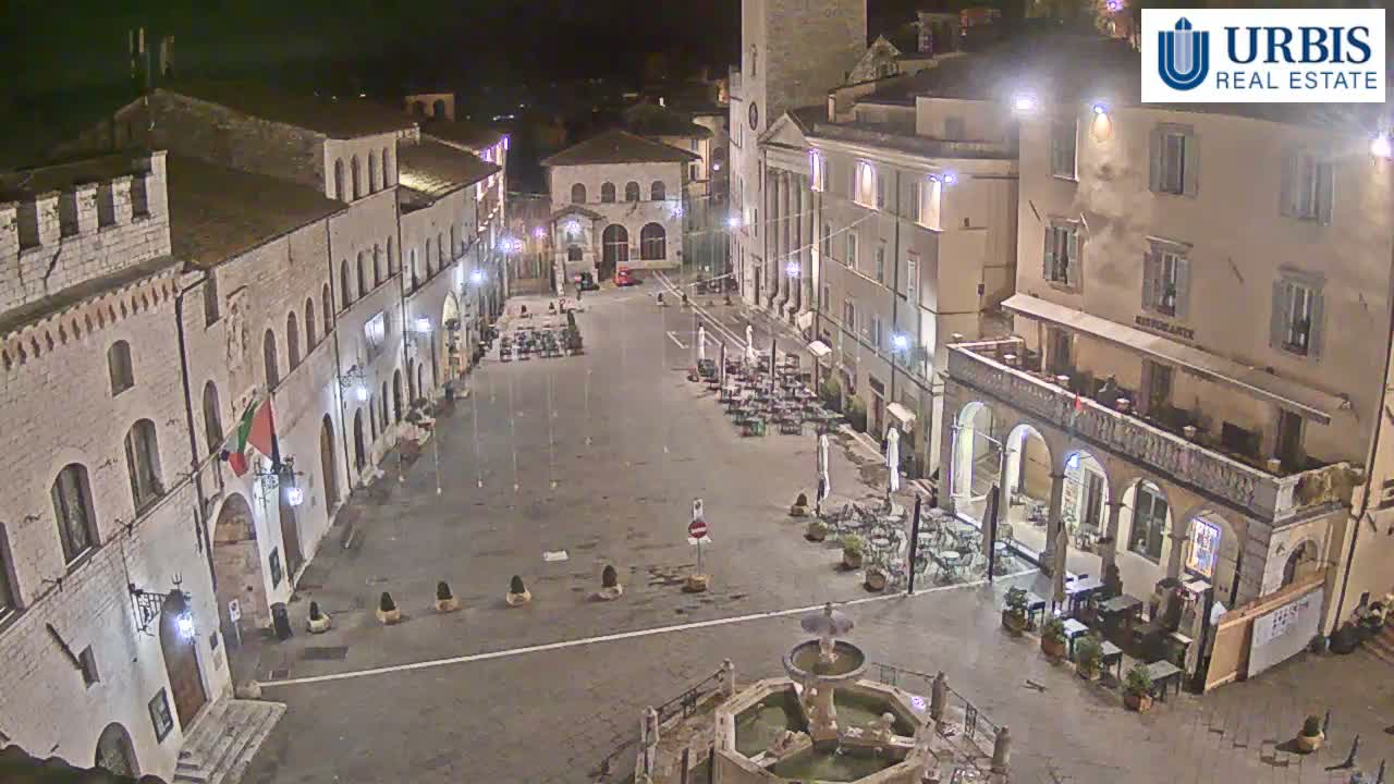 Assisi Piazza del Comune Square - Perugia, Umbria, Italy