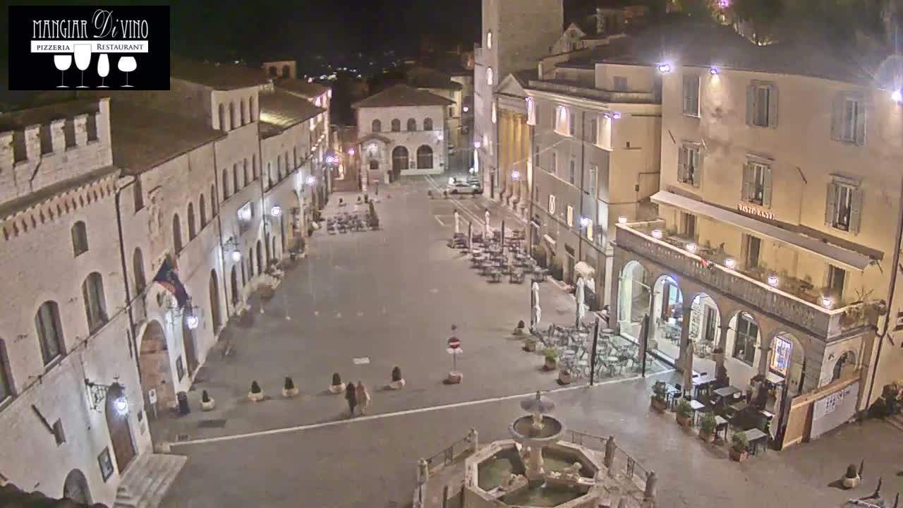 Assisi Piazza del Comune Square - Perugia, Umbria, Italy