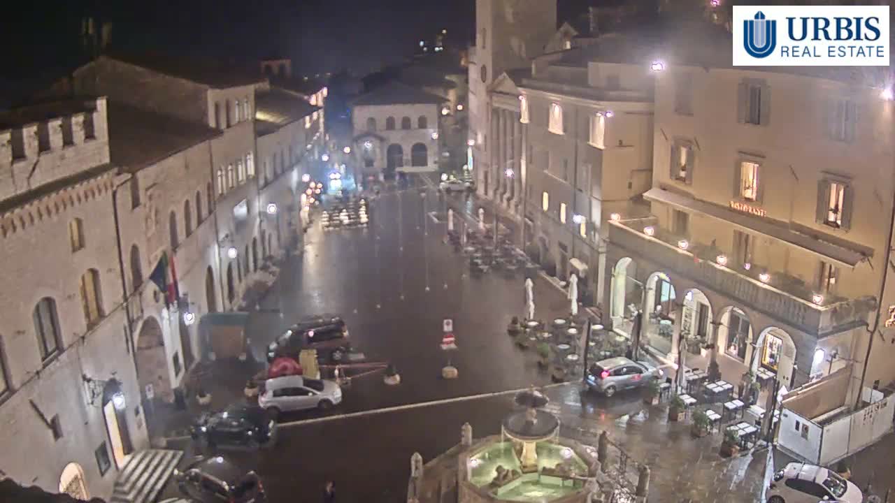 Assisi Piazza del Comune Square - Perugia, Umbria, Italy