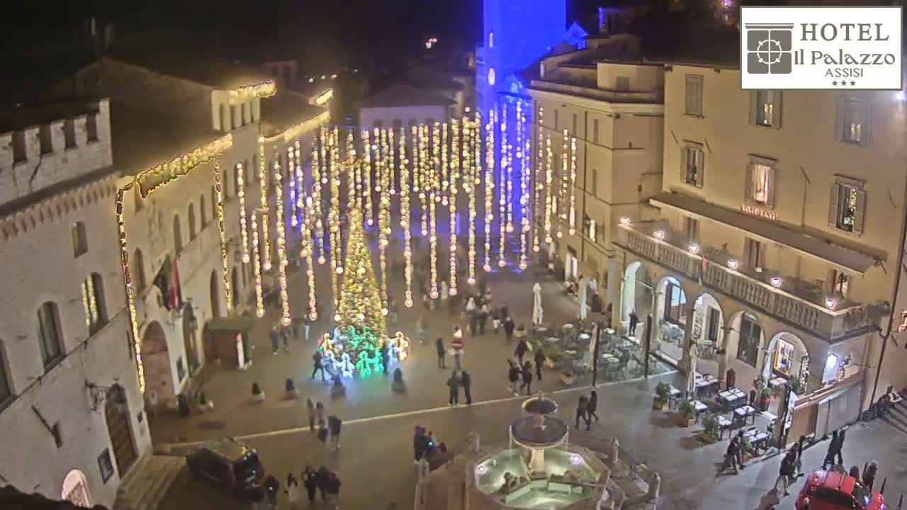 Assisi Piazza del Comune Square - Perugia, Umbria, Italy