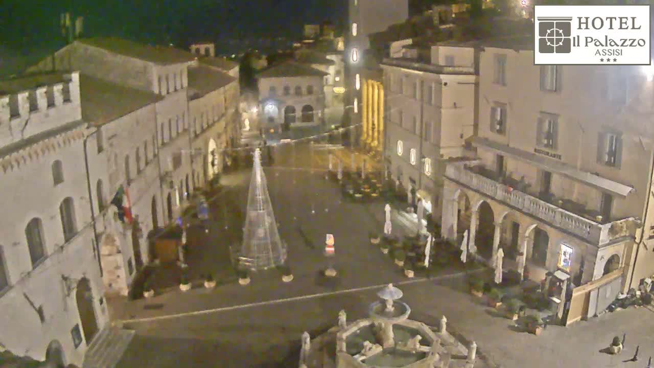 Assisi Piazza del Comune Square - Perugia, Umbria, Italy