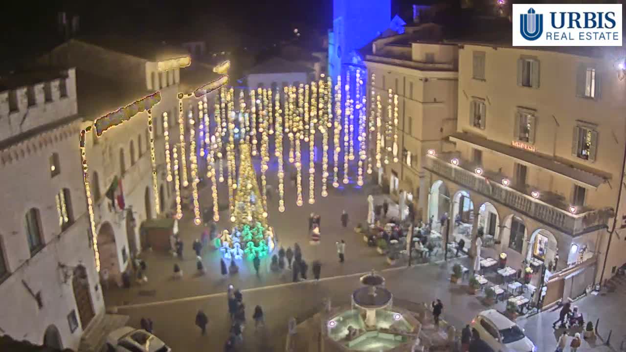 Assisi Piazza del Comune Square - Perugia, Umbria, Italy