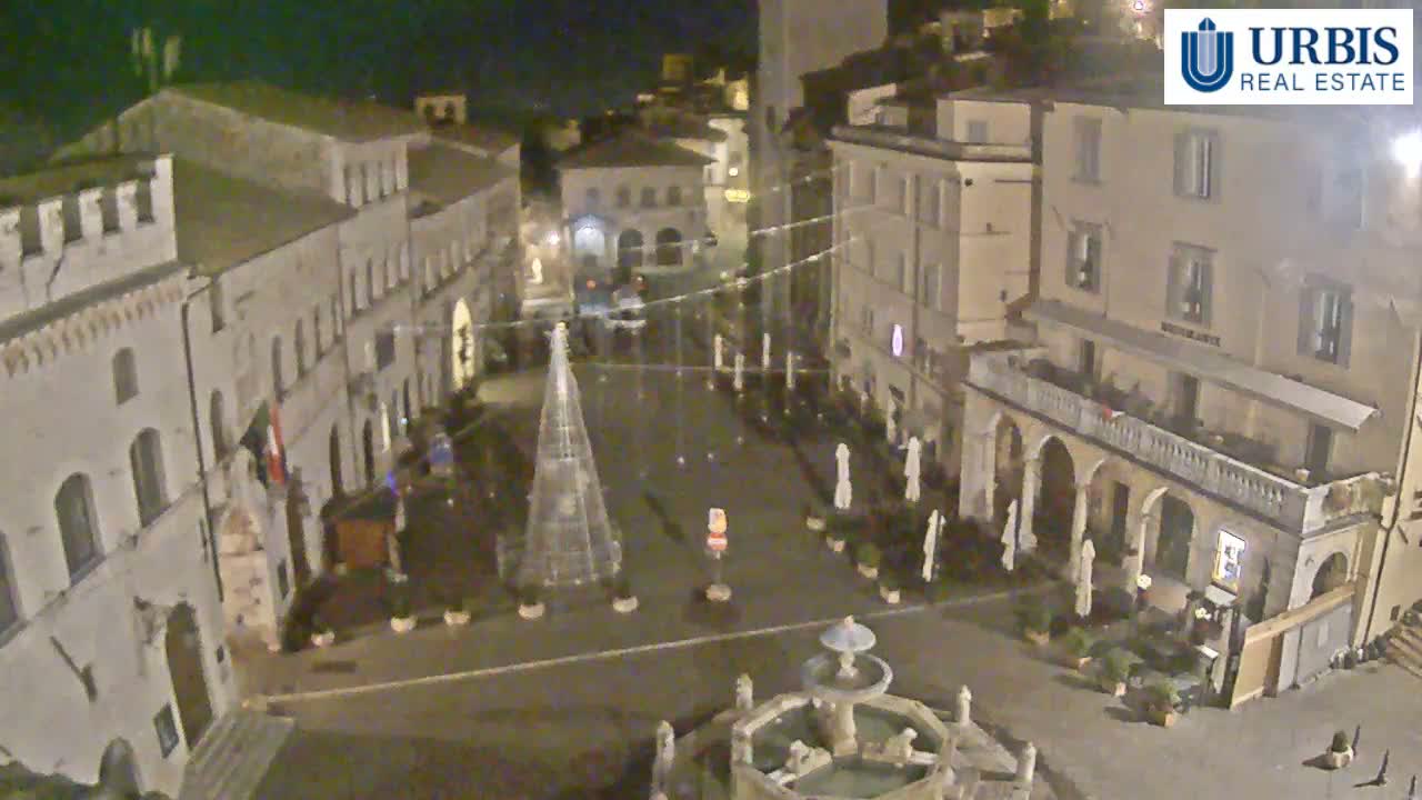 Assisi Piazza del Comune Square - Perugia, Umbria, Italy