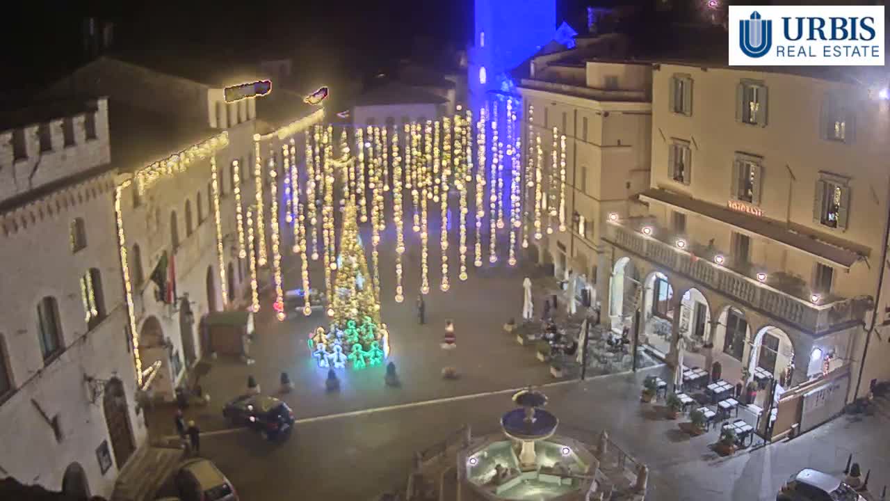 Assisi Piazza del Comune Square - Perugia, Umbria, Italy