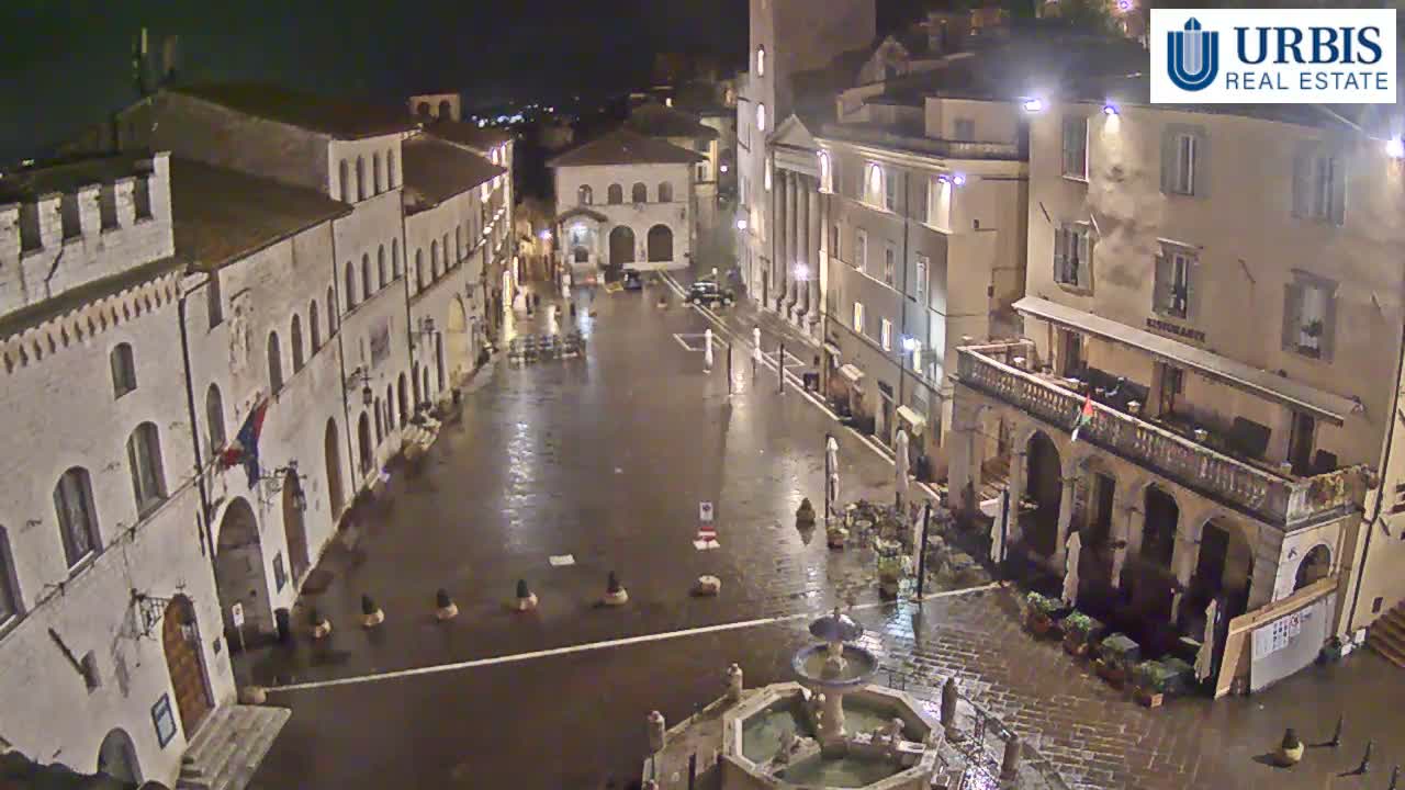 Assisi Piazza del Comune Square - Perugia, Umbria, Italy