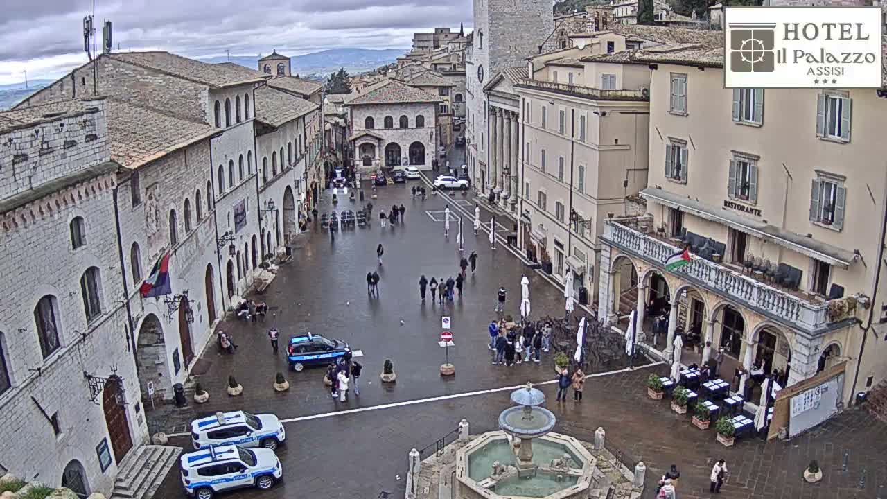 Assisi Piazza del Comune Square - Perugia, Umbria, Italy