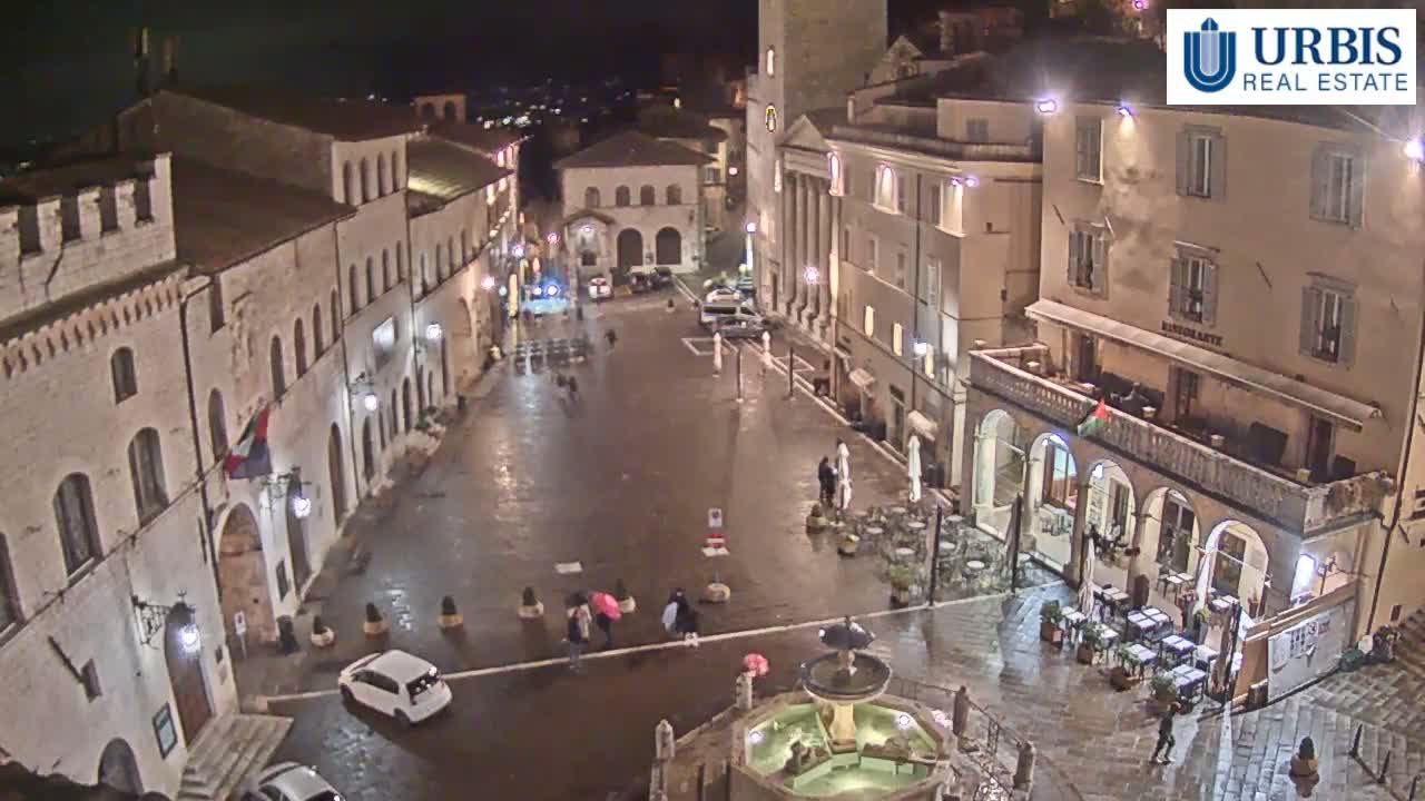Assisi Piazza del Comune Square - Perugia, Umbria, Italy
