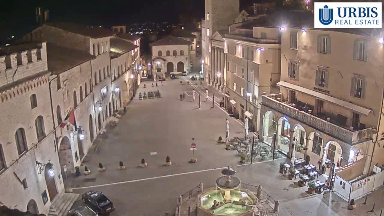 Assisi Piazza del Comune Square - Perugia, Umbria, Italy