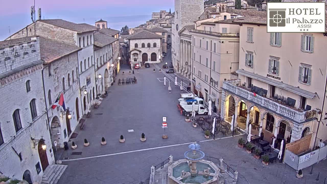 Assisi Piazza del Comune Square - Perugia, Umbria, Italy
