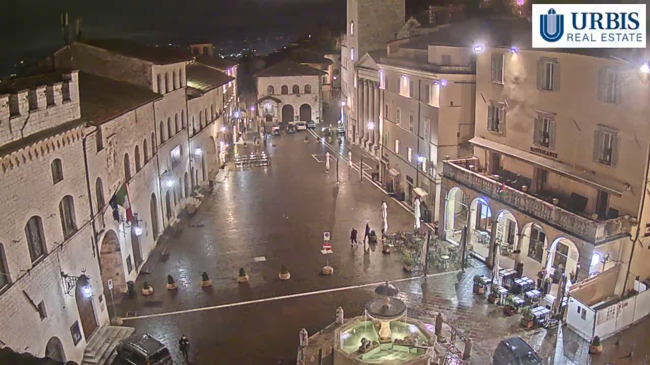 Assisi Piazza del Comune Square - Perugia, Umbria, Italy