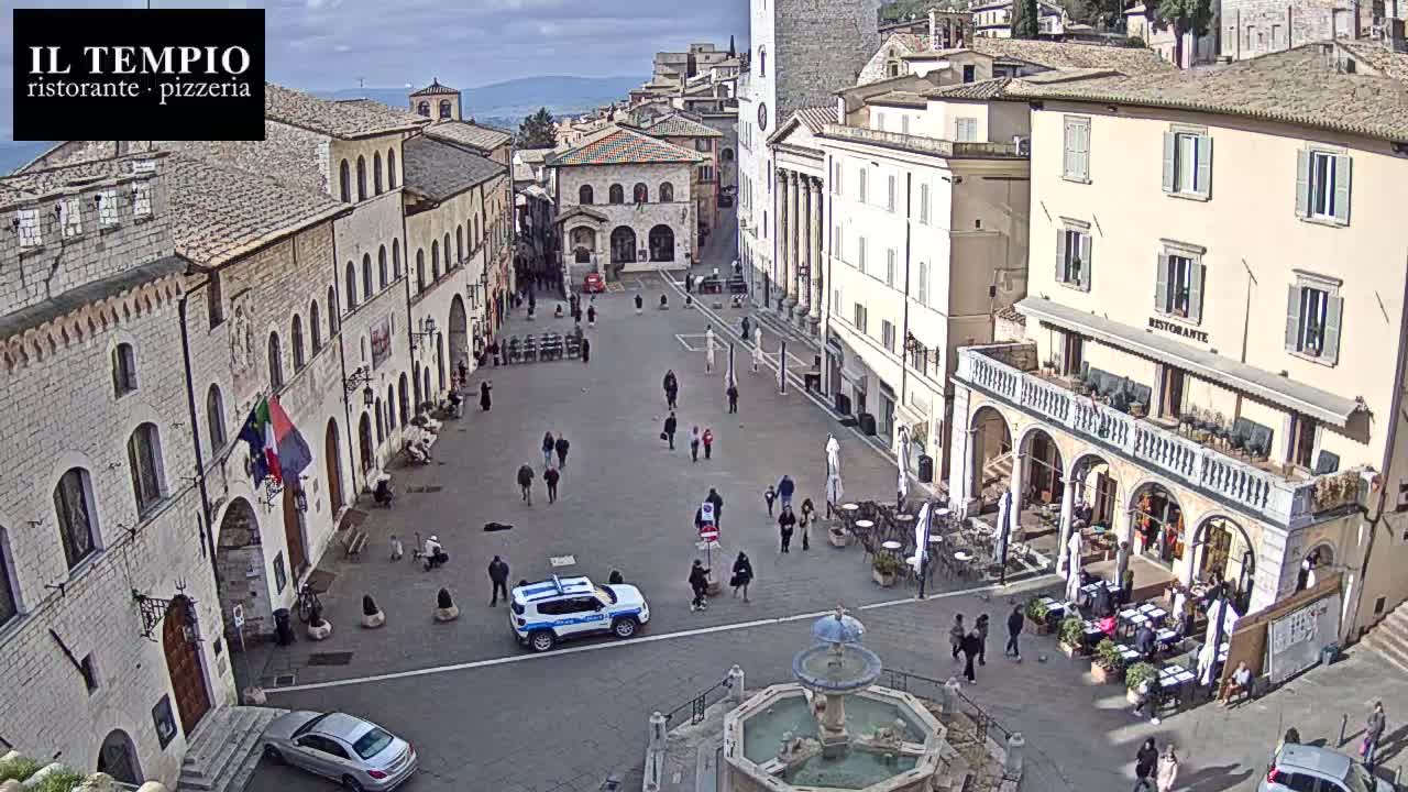 Assisi Piazza del Comune Square - Perugia, Umbria, Italy