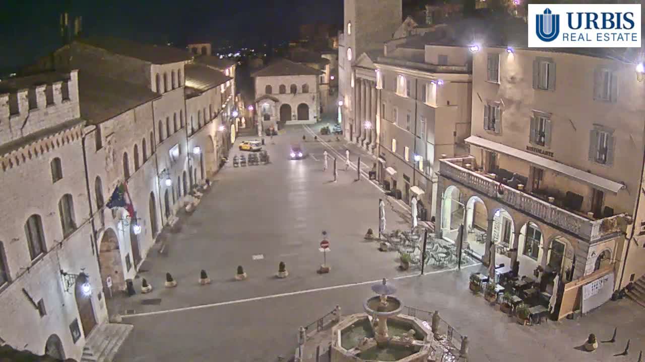 Assisi Piazza del Comune Square - Perugia, Umbria, Italy