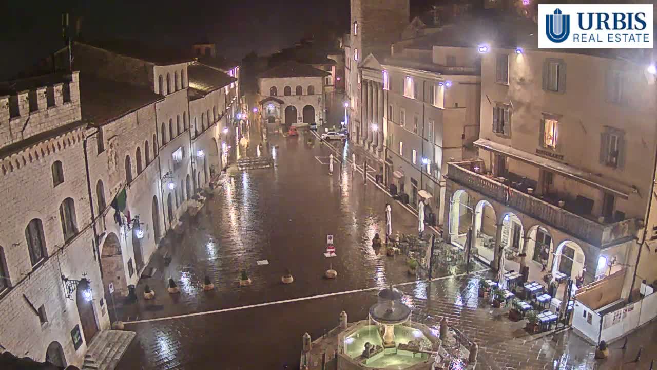 Assisi Piazza del Comune Square - Perugia, Umbria, Italy