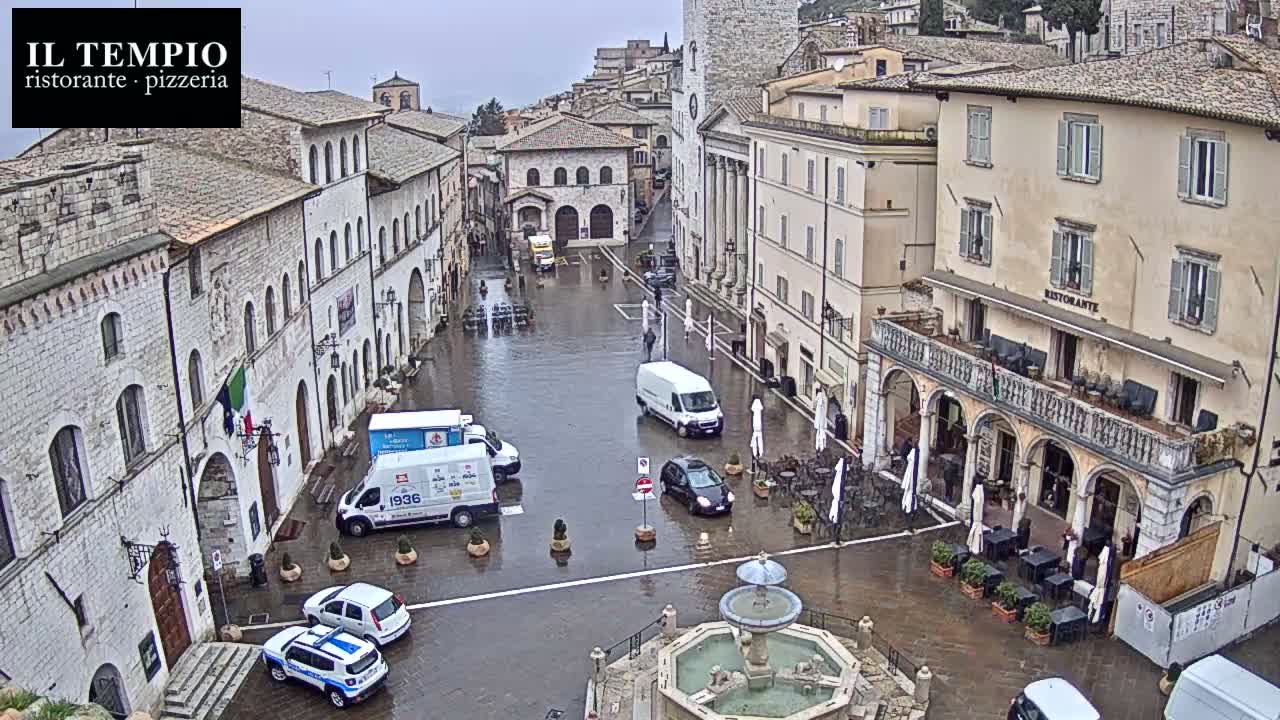 Assisi Piazza del Comune Square - Perugia, Umbria, Italy