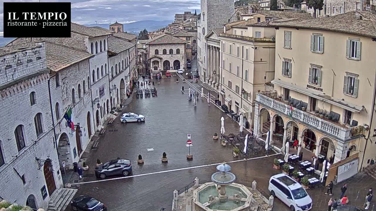 Assisi Piazza del Comune Square - Perugia, Umbria, Italy
