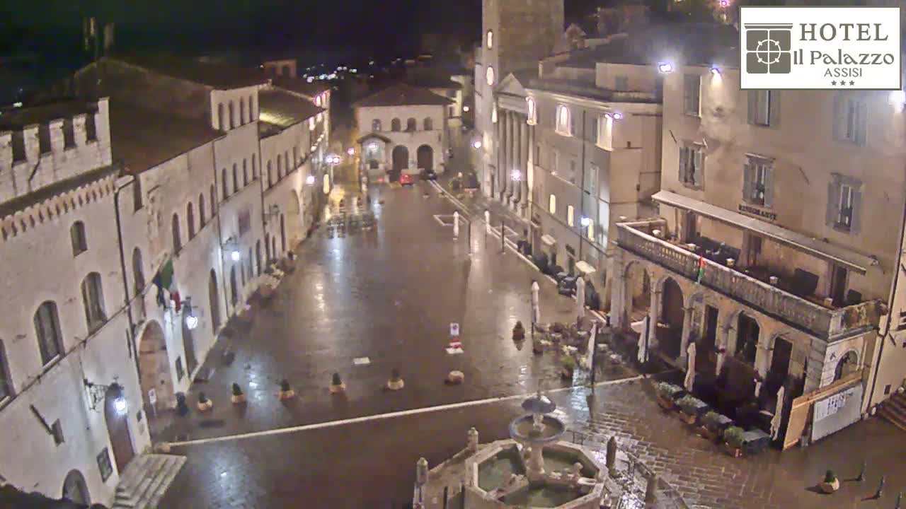 Assisi Piazza del Comune Square - Perugia, Umbria, Italy