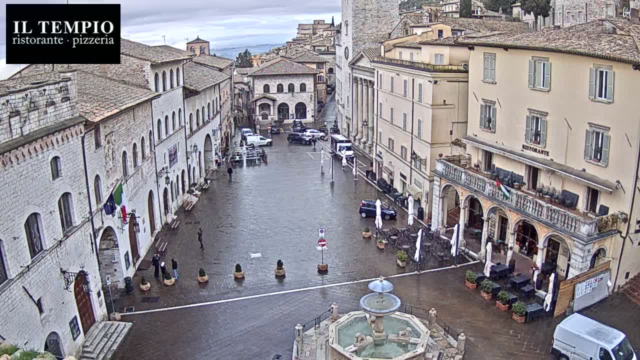 Assisi Piazza del Comune Square - Perugia, Umbria, Italy