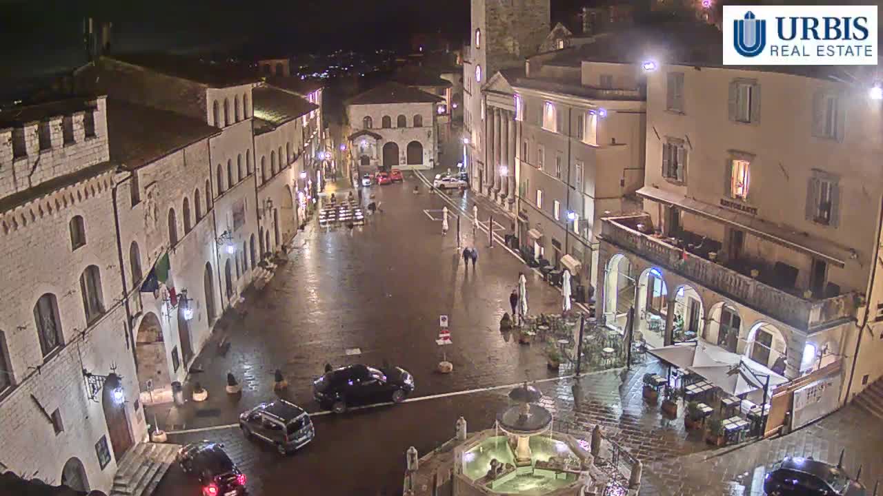 Assisi Piazza del Comune Square - Perugia, Umbria, Italy