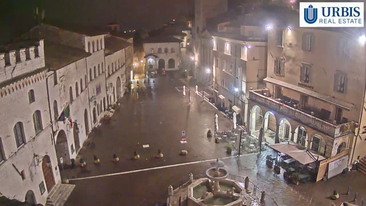 Assisi Piazza del Comune Square - Perugia, Umbria, Italy