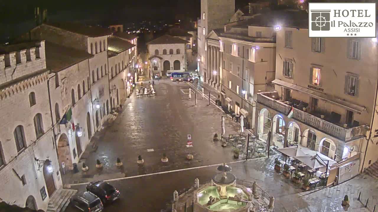Assisi Piazza del Comune Square - Perugia, Umbria, Italy