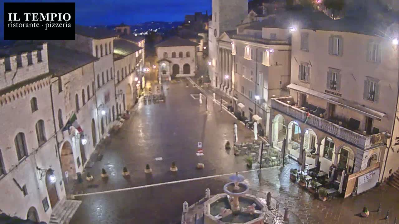 Assisi Piazza del Comune Square - Perugia, Umbria, Italy