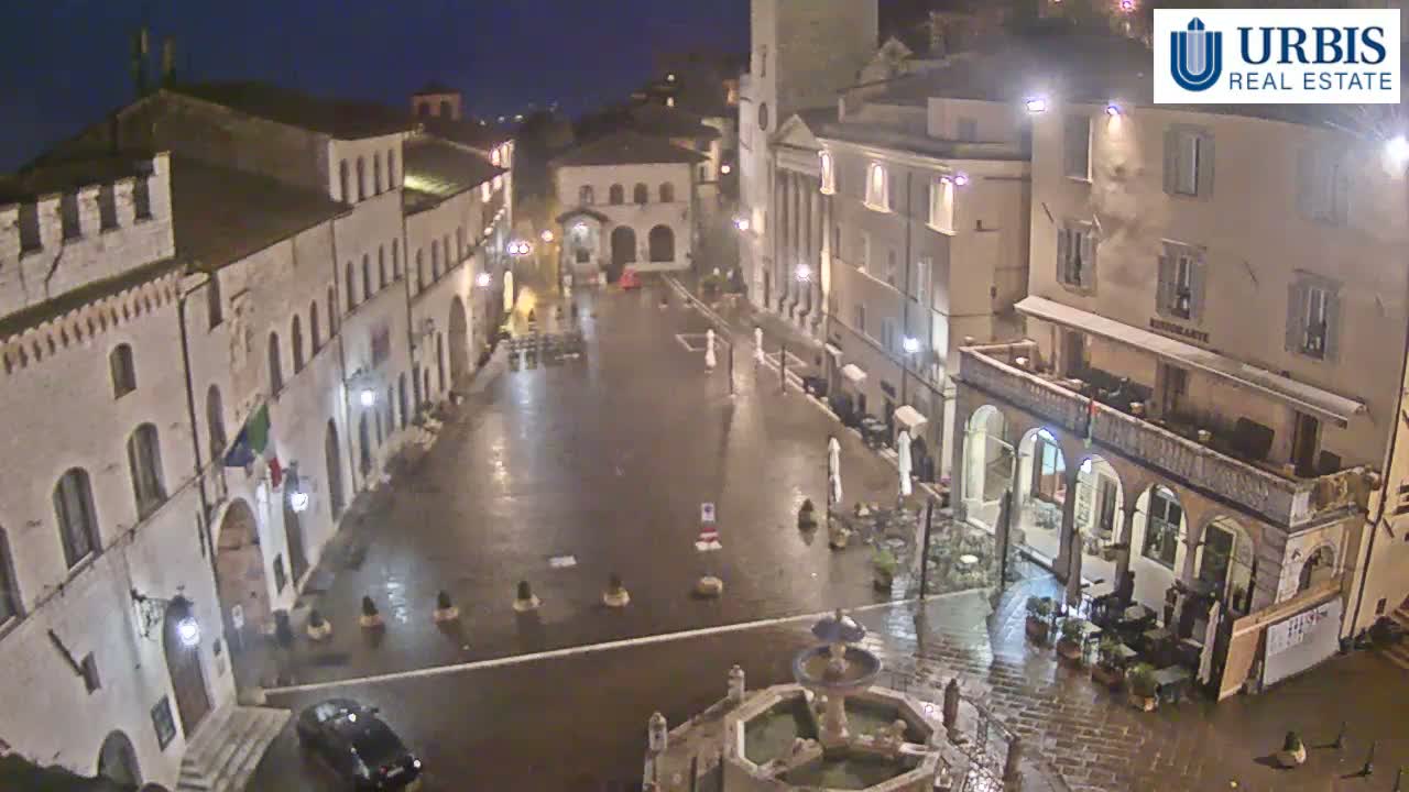 Assisi Piazza del Comune Square - Perugia, Umbria, Italy