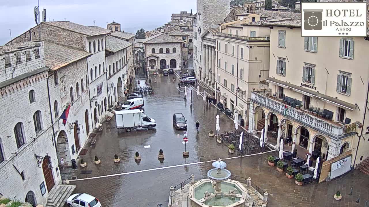 Assisi Piazza del Comune Square - Perugia, Umbria, Italy