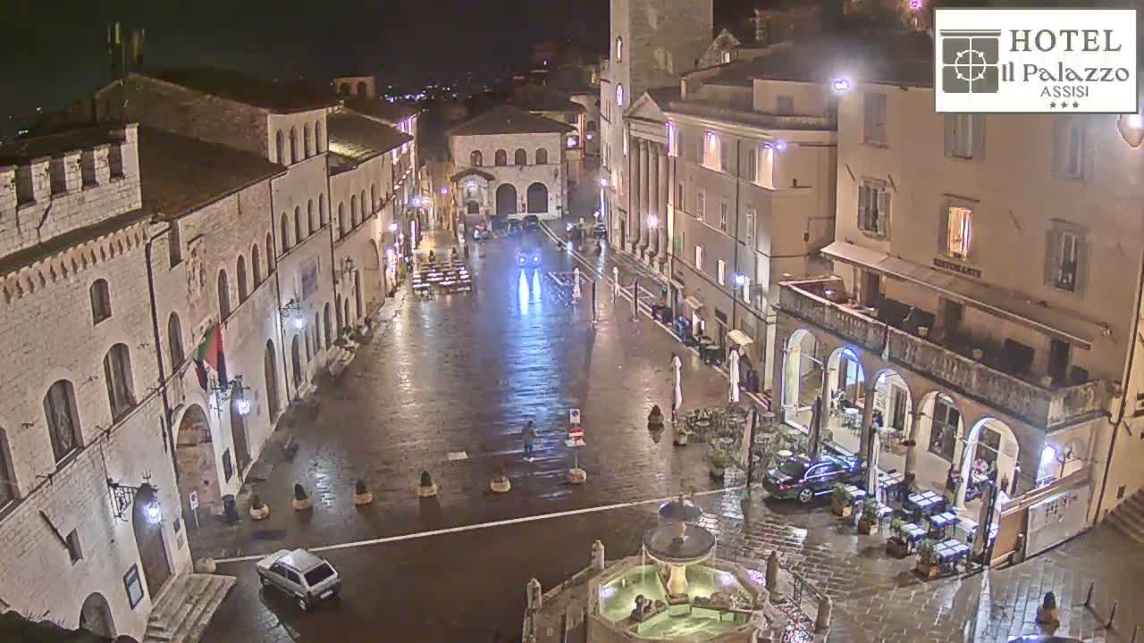 Assisi Piazza del Comune Square - Perugia, Umbria, Italy