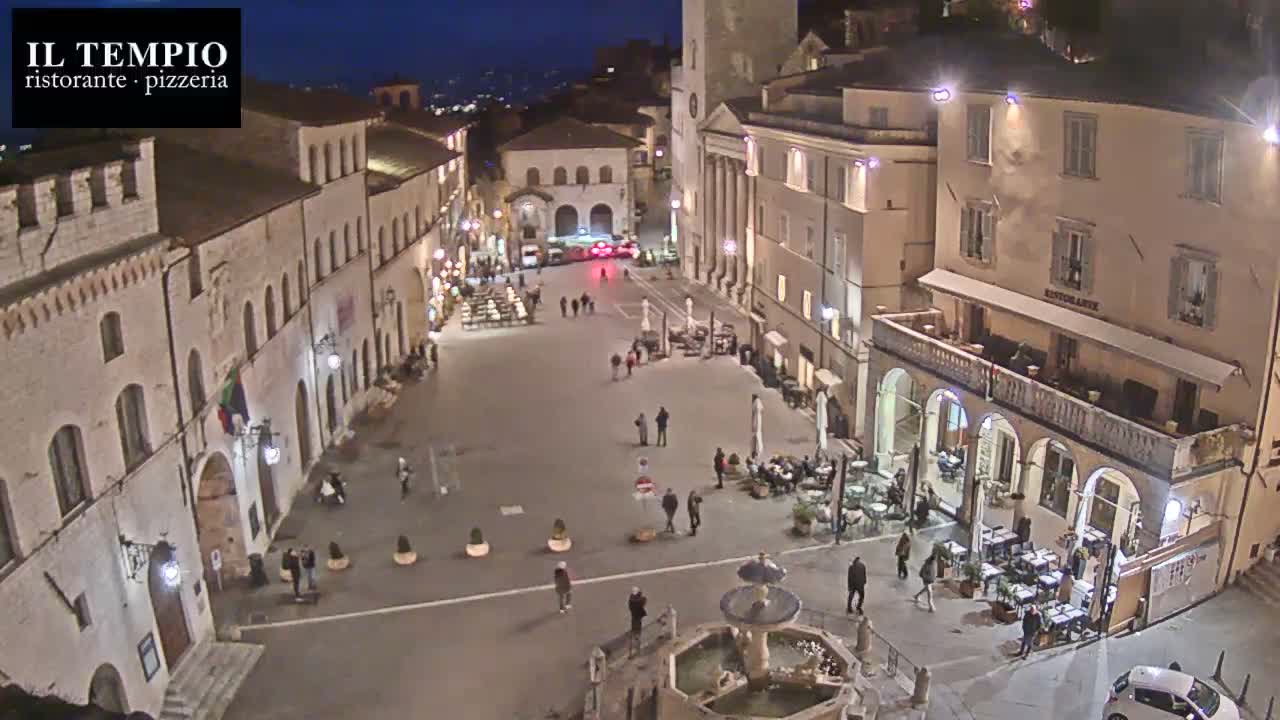 Assisi Piazza del Comune Square - Perugia, Umbria, Italy